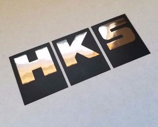 HKS Sticker decal vinyl racing turbo power Flat Black Black chrome other colors 1