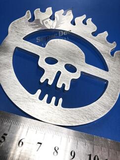 Mad Max Fury Road Metal Aluminum Badge Bed Side Emblem Aluminium 1